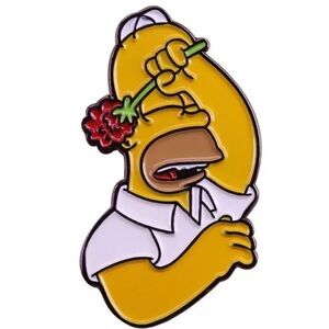 Homer Simpson My Secret Shame Enamel Pin, Homer Enamel Pin, Homer With R…